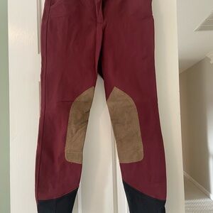RJ Classics 26R Burgundy Riding Pants